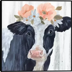 Susie in Flowers Framed Canvas Art Print