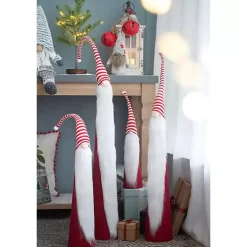 Tall Red and White Santa Gnomes, Set of 4