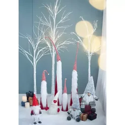Tall Red and White Santa Gnomes, Set of 4
