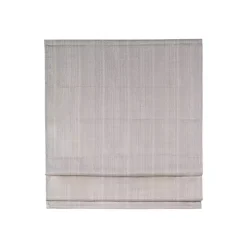 Tan Basketweave Cordless Roman Shade, 33 in.