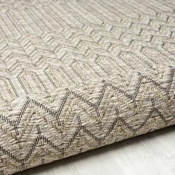 Tan Chevron Indoor/Outdoor Area Rug, 5x7