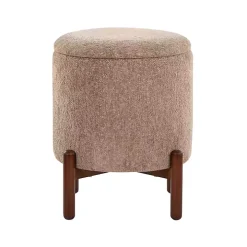 Tan Daniella Storage Ottoman