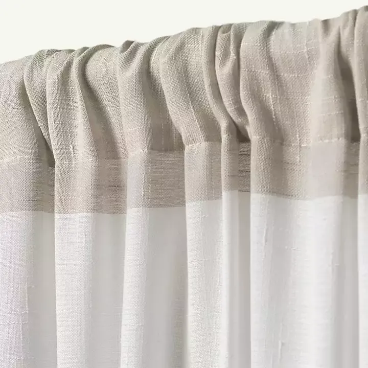 Tan Deena Curtain Panel Set, 84 in.