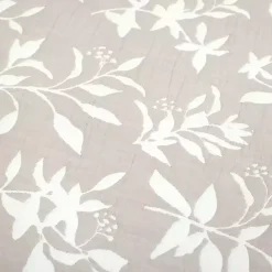 Tan Floral Reversible 3-pc. King Quilt Set