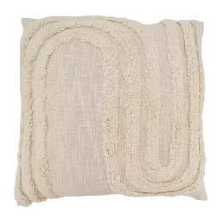 Tan Modern Tufted Pillow
