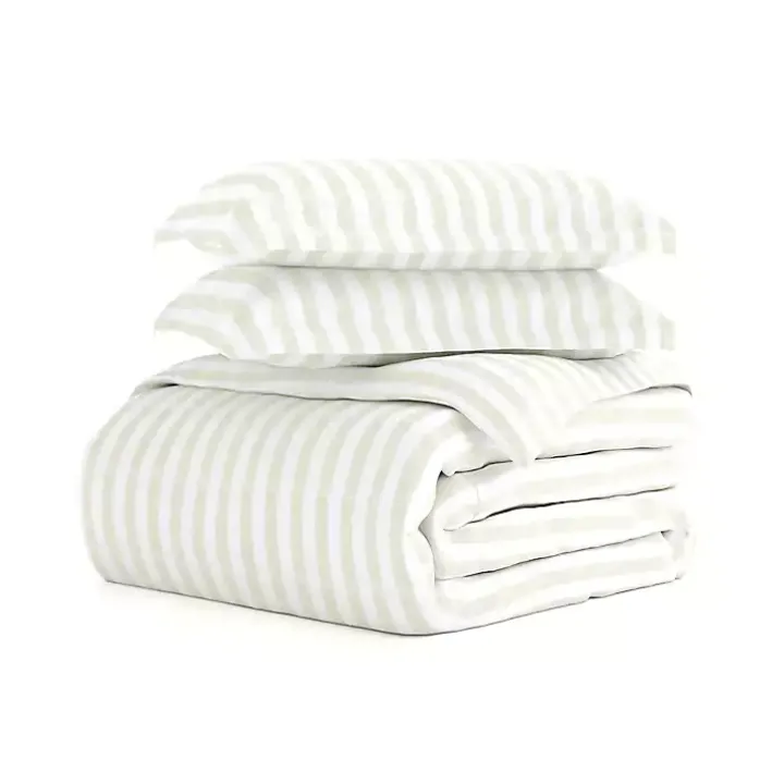 Tan Rugged Stripe 2-pc. Twin Duvet Cover Set