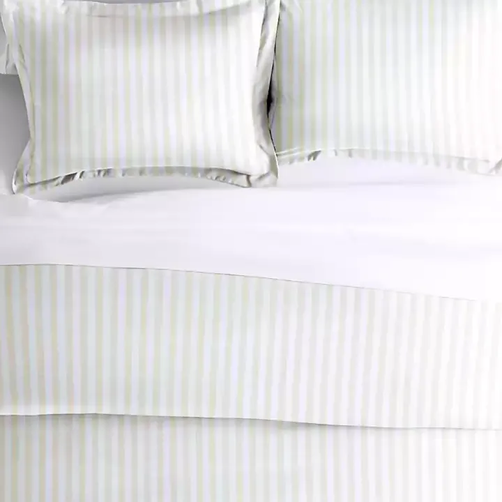 Tan Rugged Stripe 2-pc. Twin Duvet Cover Set
