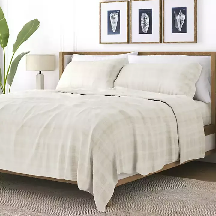 Tan Soft Thatch 3-pc. Twin Sheet Set