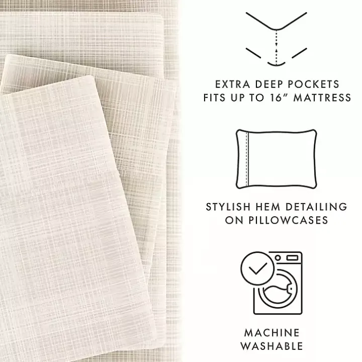 Tan Soft Thatch 3-pc. Twin Sheet Set