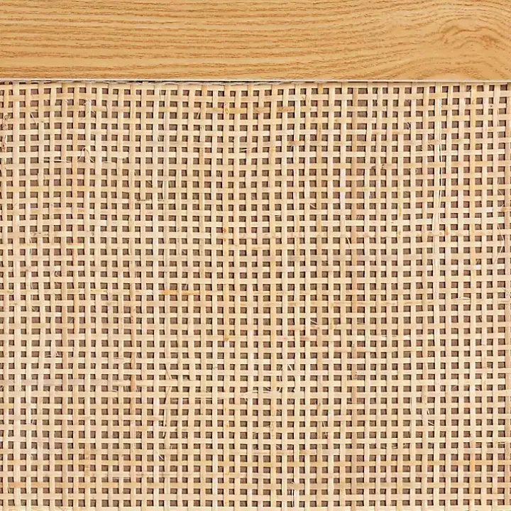 Tara Two-Tone Espresso Rattan Cabinet