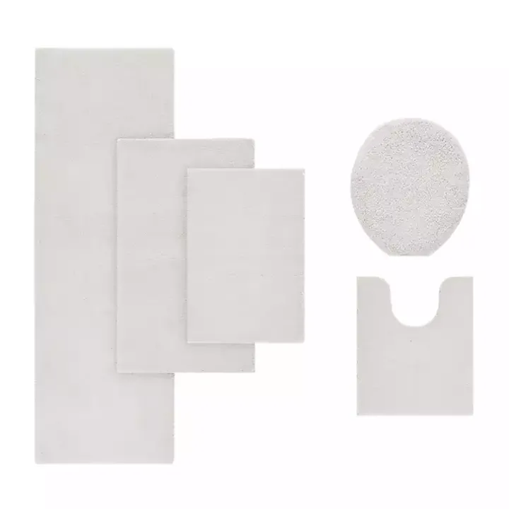 Taupe High Pile Marshmallow Bath Mat, 70 in.