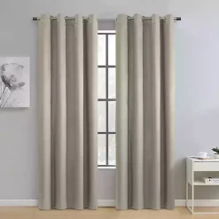 Taupe Paris Velvet Blackout Curtain Panel, 63 in.
