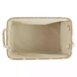 Taupe Paw Trellis Rectangle Basket, 16 in.