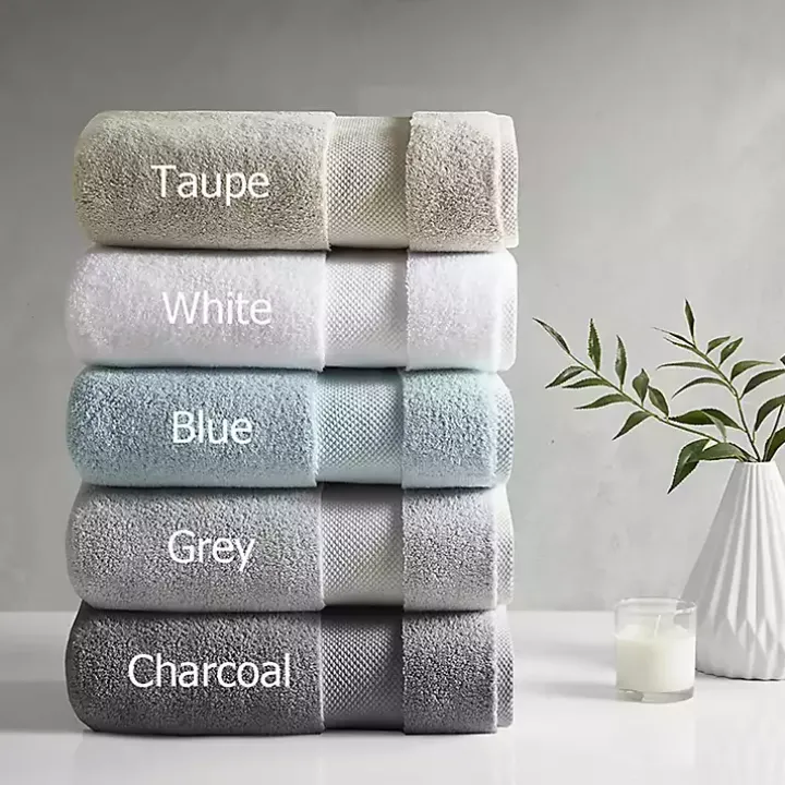 Taupe 6-pc. Cotton Bath Towel Set