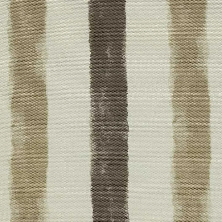 Taupe Striped Outdoor Pillow