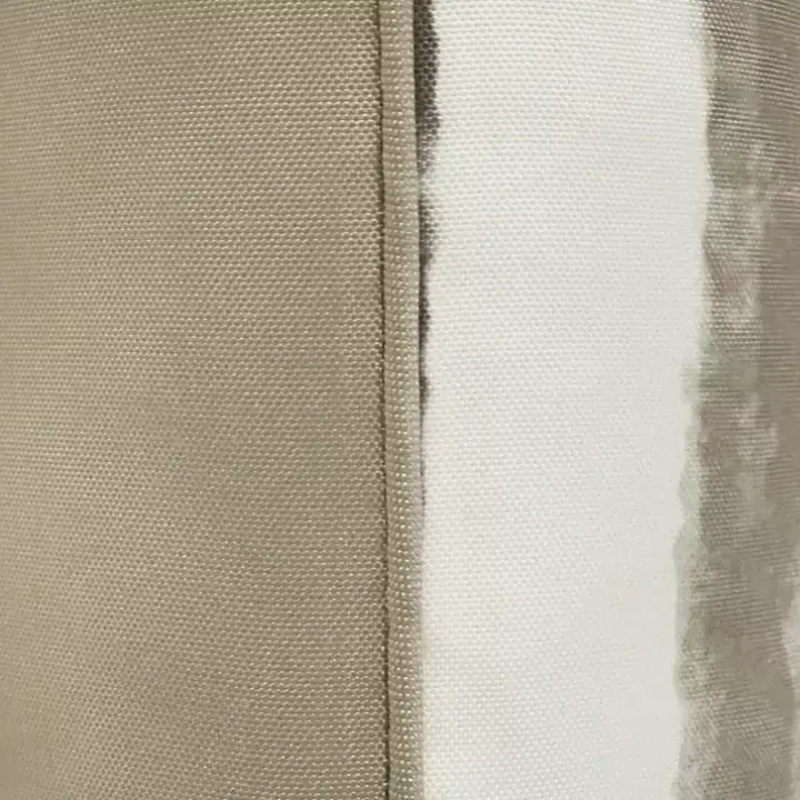 Taupe Striped Outdoor Pillow