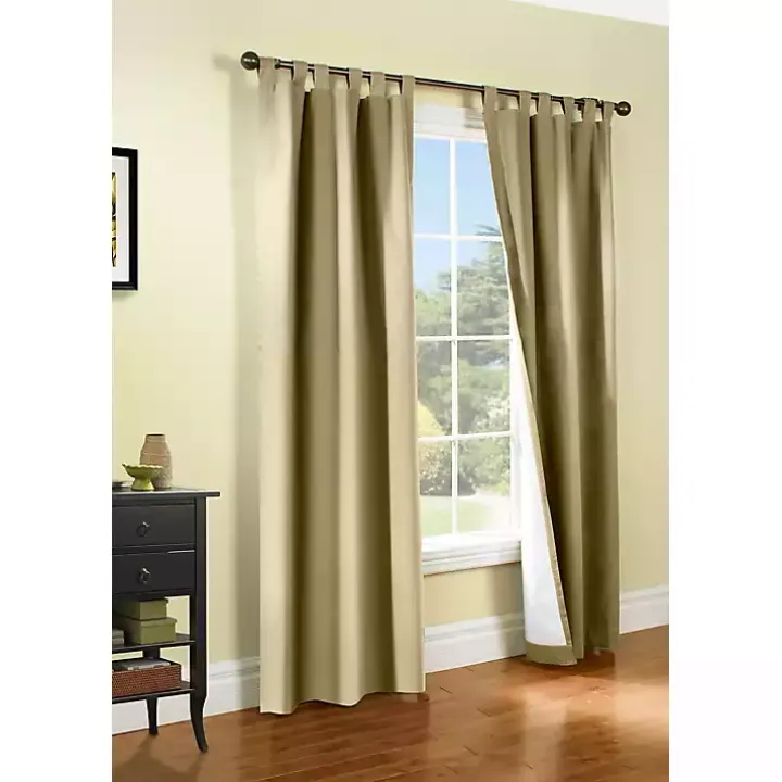 Taupe Weathermate Blackout Curtain Panel, 54 in.