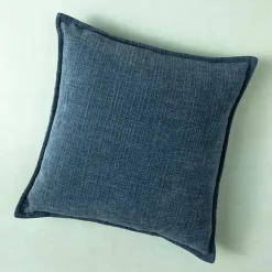 Teal Chenille Throw Pillow
