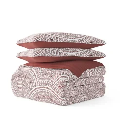 Terra Scalloped Reversible 3-pc. Queen Quilt Set
