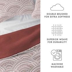 Terra Scalloped Reversible 3-pc. Queen Quilt Set