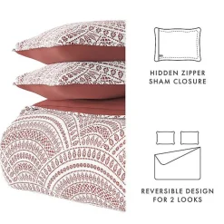Terra Scalloped Reversible 3-pc. King Quilt Set