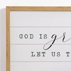 Thank Him For Our Food Wall Plaque