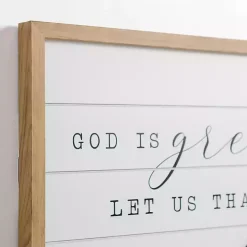 Thank Him For Our Food Wall Plaque