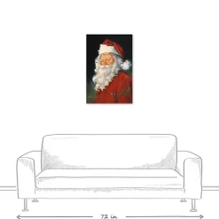 Traditional Santa Claus Canvas Art Print