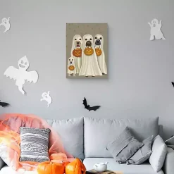 Trick or Treat Dogs Canvas Art Print