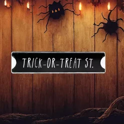 Trick or Treat Street Wall Plaque
