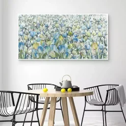 Tulip Parade Framed Canvas Art Print