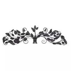 Turquoise Bronze Distressed Iron Vine Wall Plaque