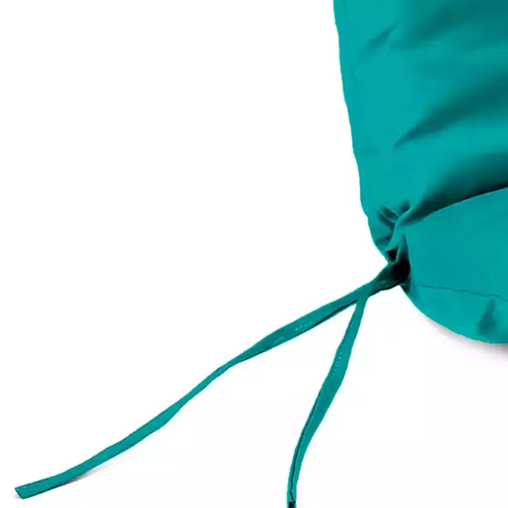 Turquoise Canvas French Edge Chaise Cushion
