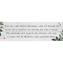 Twas the Night Before Christmas Wall Plaque