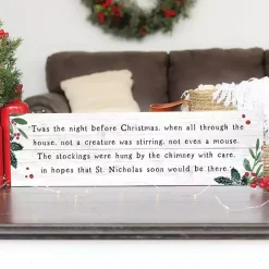 Twas the Night Before Christmas Wall Plaque
