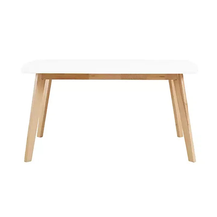 Two-Tone Mid-Century Modern Wood Dining Table