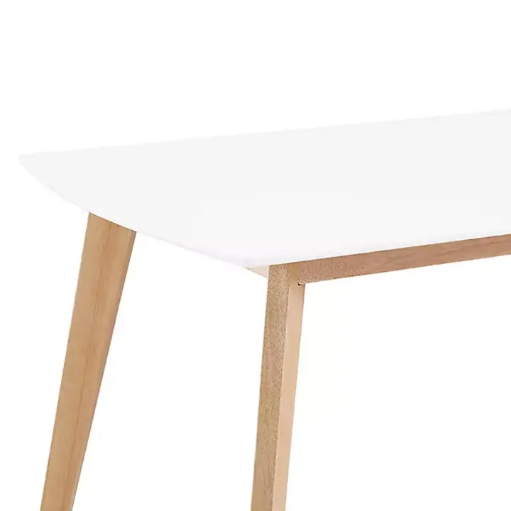 Two-Tone Mid-Century Modern Wood Dining Table