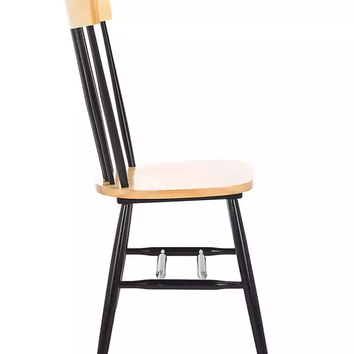 Two-Tone Parker Spindle Dining Chairs, Set of 2