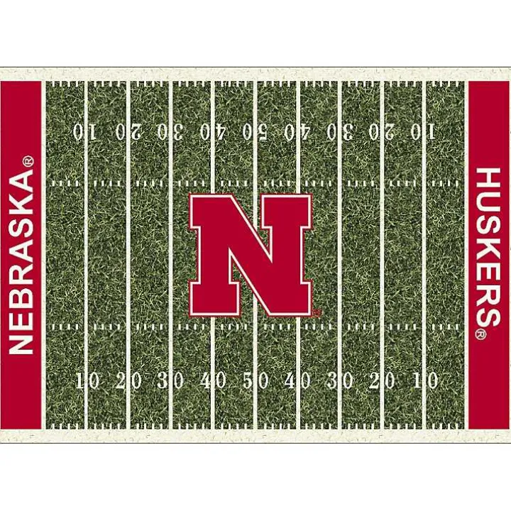 University of Nebraska Home Field Area Rug, 6x8