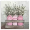 Valentine's Day Mason Jar Canvas Art Print