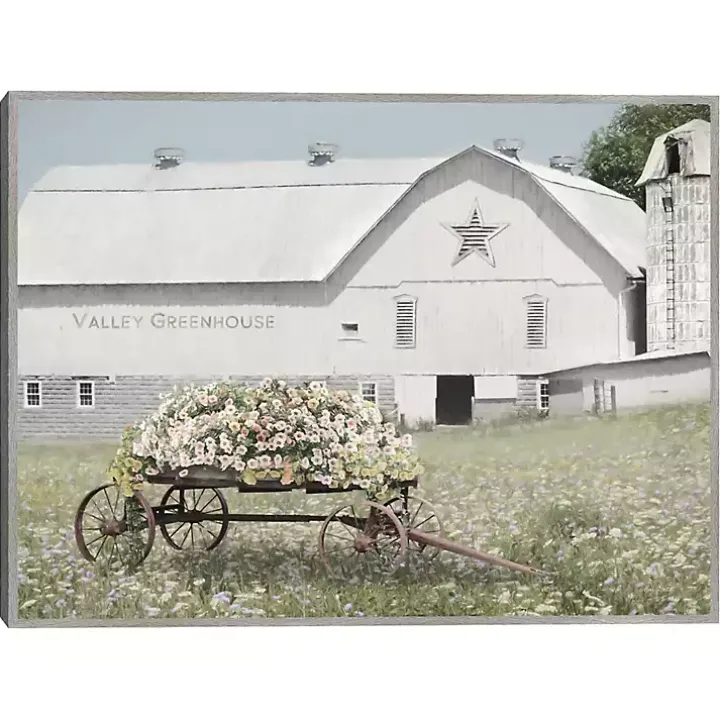 Valley Greenhouse Framed Art Print