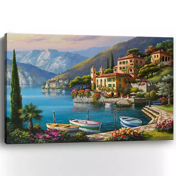 Villa Bella Vista Canvas Art Print, 48x32 in.
