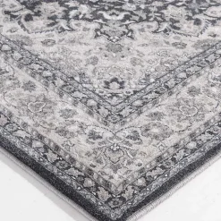 Vintage Blue Medallion Area Rug, 5x7