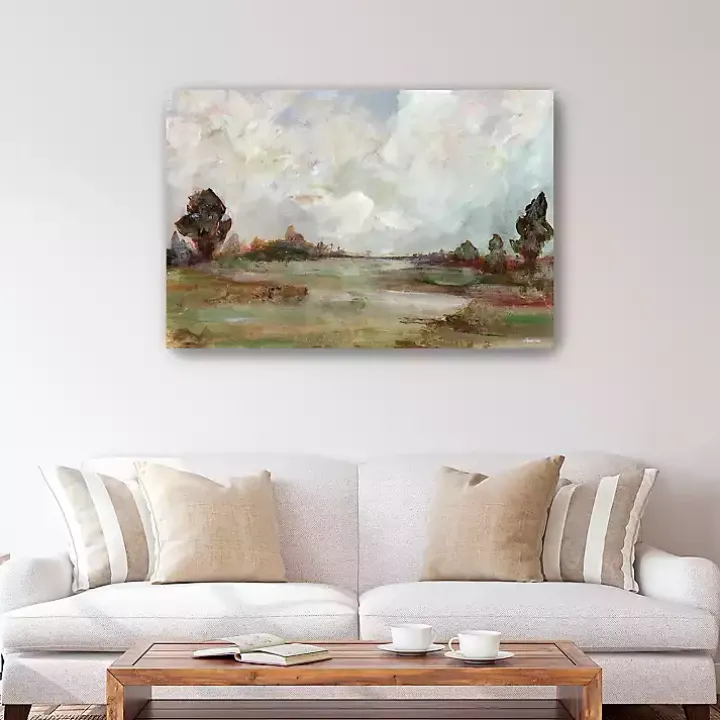 Vintage Landscape Canvas Art Print, 48x32 in.