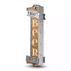 Vintage LED Metal Craft Beer Bar Marquee Plaque