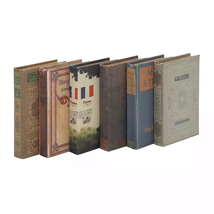 Vintage Library Decorative 6-pc. Book Box Set
