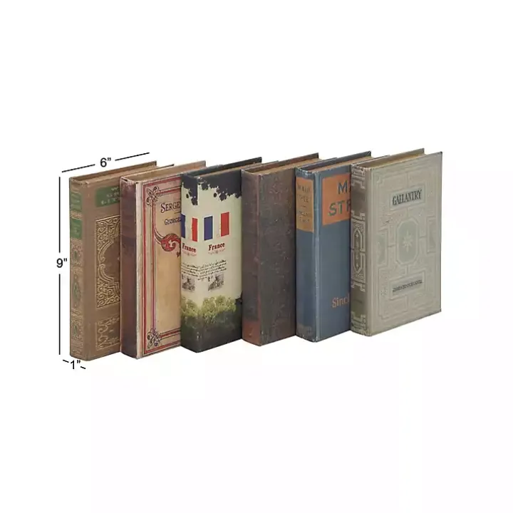 Vintage Library Decorative 6-pc. Book Box Set