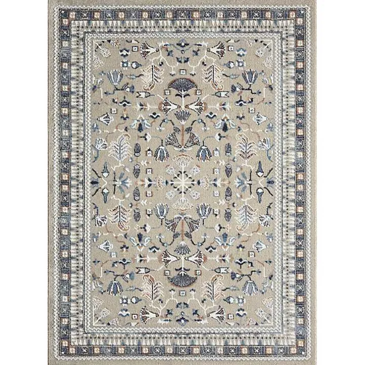 Vista Blue Beige Accent Rug, 2x3