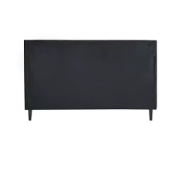 Viv Charcoal Diamond Tufted Queen Bed Frame