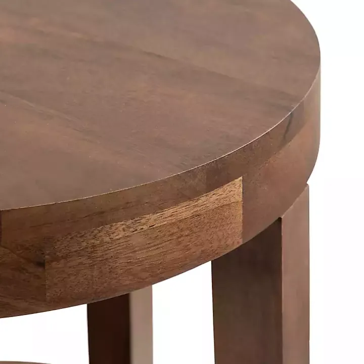 Walnut Round Talen Accent Table